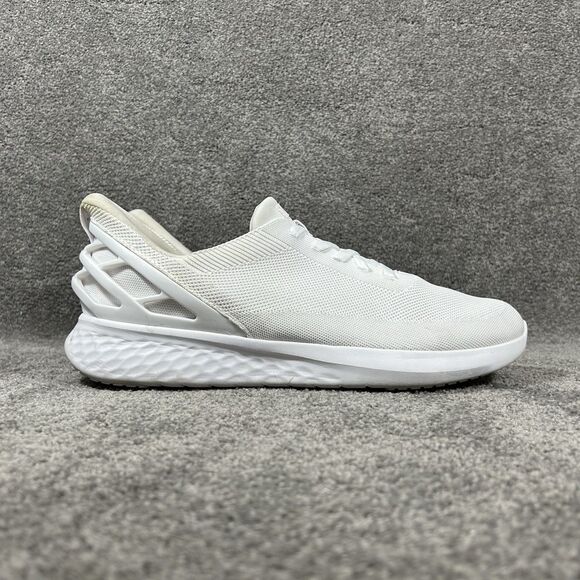 Kizik Athens Mens Size 15 White Knit Slip On Hands Free Athletic Shoes Used - Picture 1 of 11